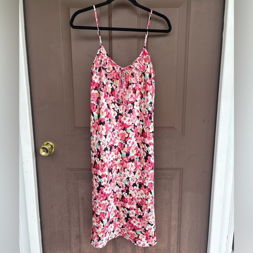 Floral Pink Maxi Dress